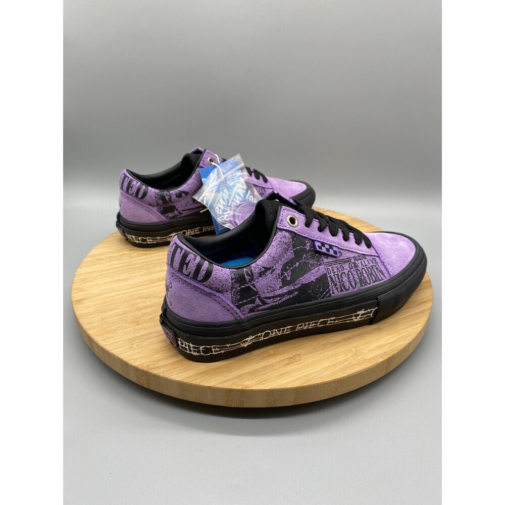 Vans Nico Robin One Piece Purple Shoes Anime GS Youth Boys 3.5 Girls 4.5 - Picture 4 of 16